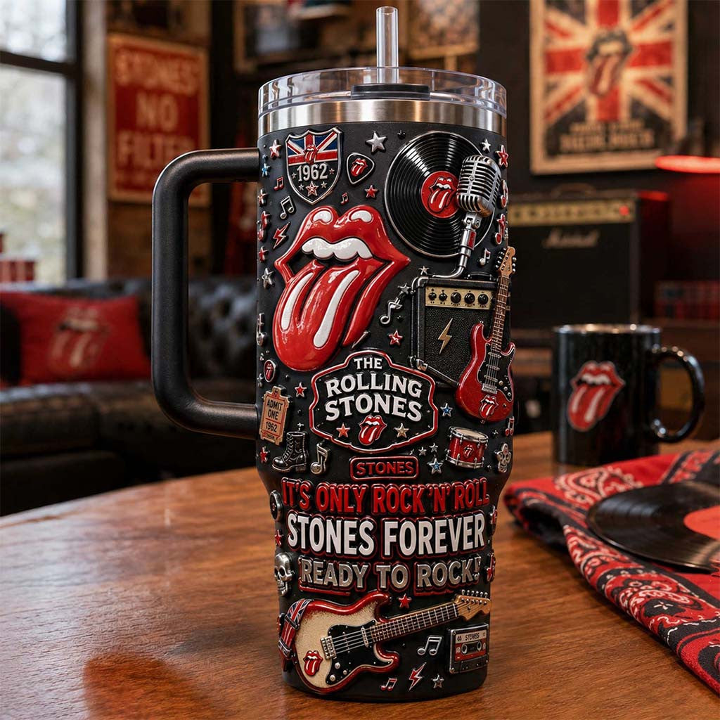 The Rolling Stones Merch It's Only Rock n Roll Stones Forever Tumbler Gifts For Rock Fan - Merchluma