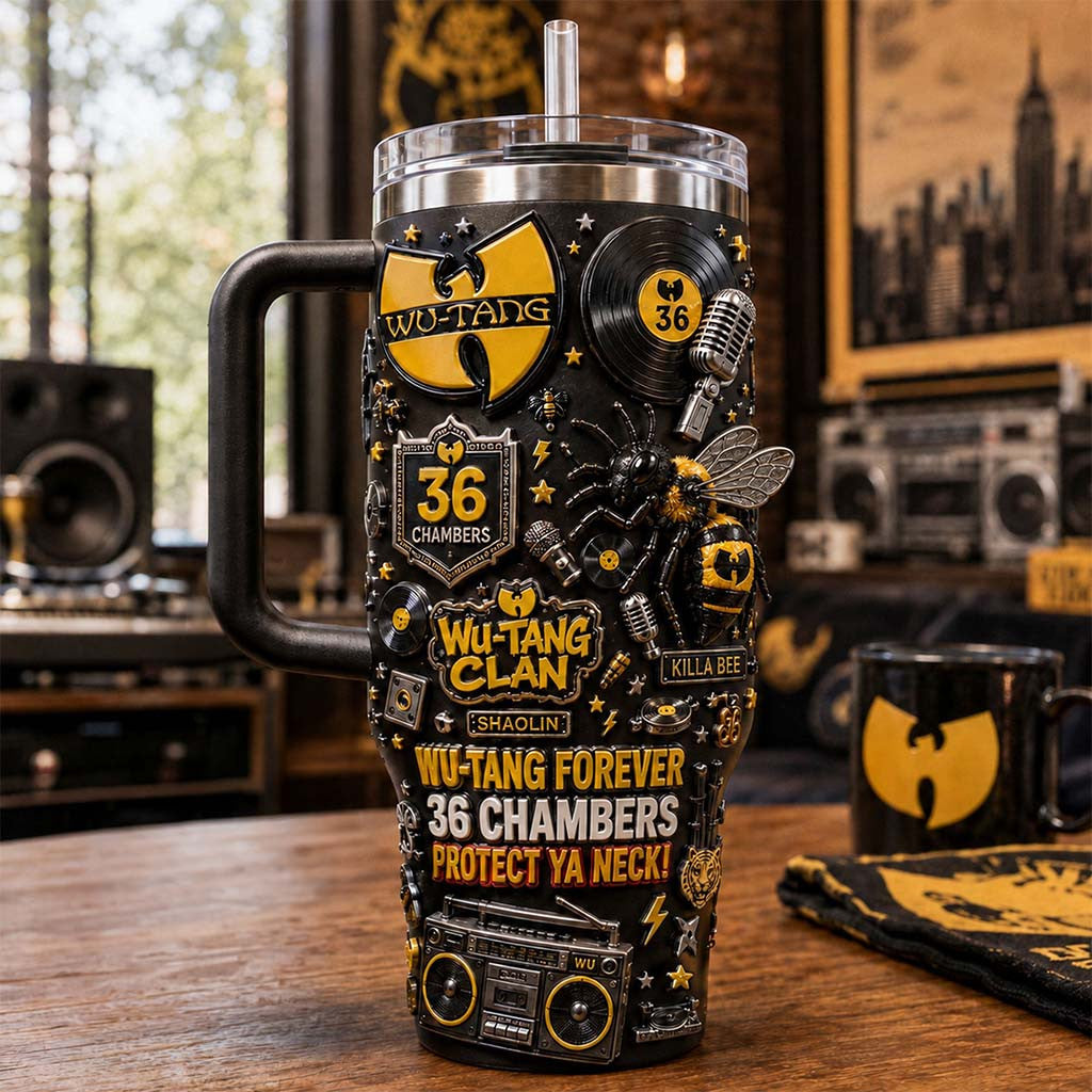 Wu Tang Clan Merch Wu Tang Forever 36 Chambers Protect Ya Neck Tumbler Gifts For Brother - Merchluma