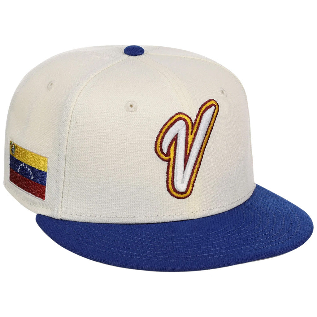 Lids Hat Drop Merch Venezuela World Baseball Classic Chrome Metallics Snapback Hat Embroidered - Merchluma