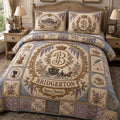 Bridgerton Social Season Regency Romance Quilt Bedding Set Bridgerton Merch Bedroom Decor - Merchluma