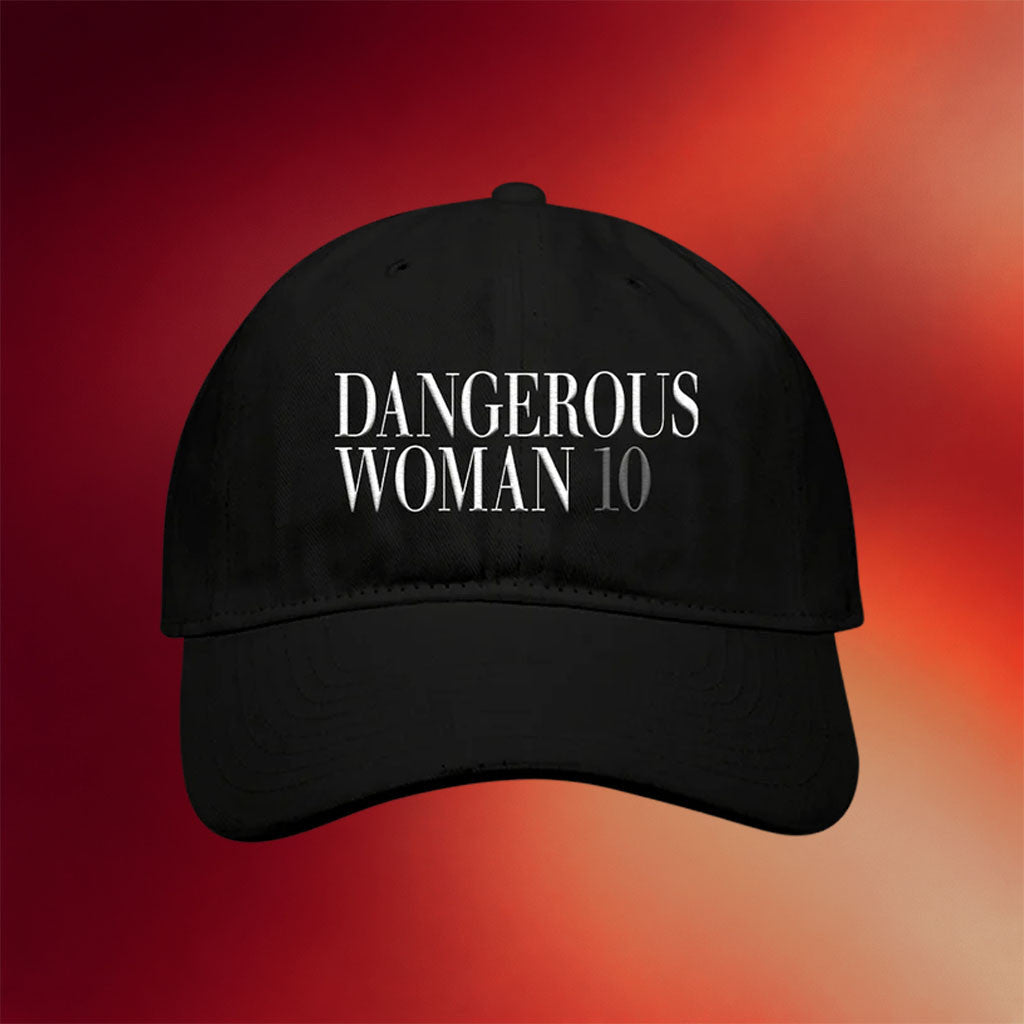 Ariana Grande Merch 2026 Dangerous Woman 10 Hat Black Embroidered Gifts For Music Lovers - Merchluma