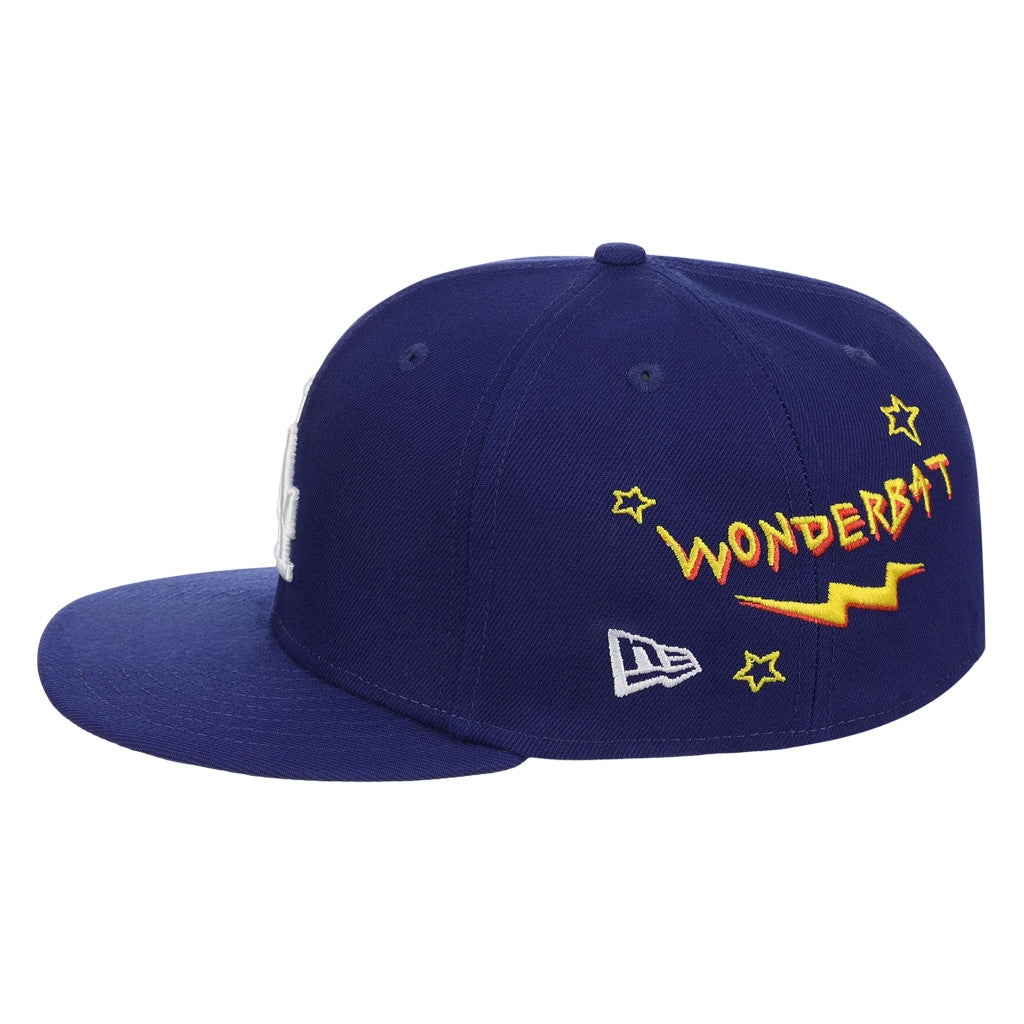 Lids Hat Drop The Simpsons Collection Merch LA Dodgers Simpsons Homer At The Bat Wonderbat Snapback Hat - Merchluma