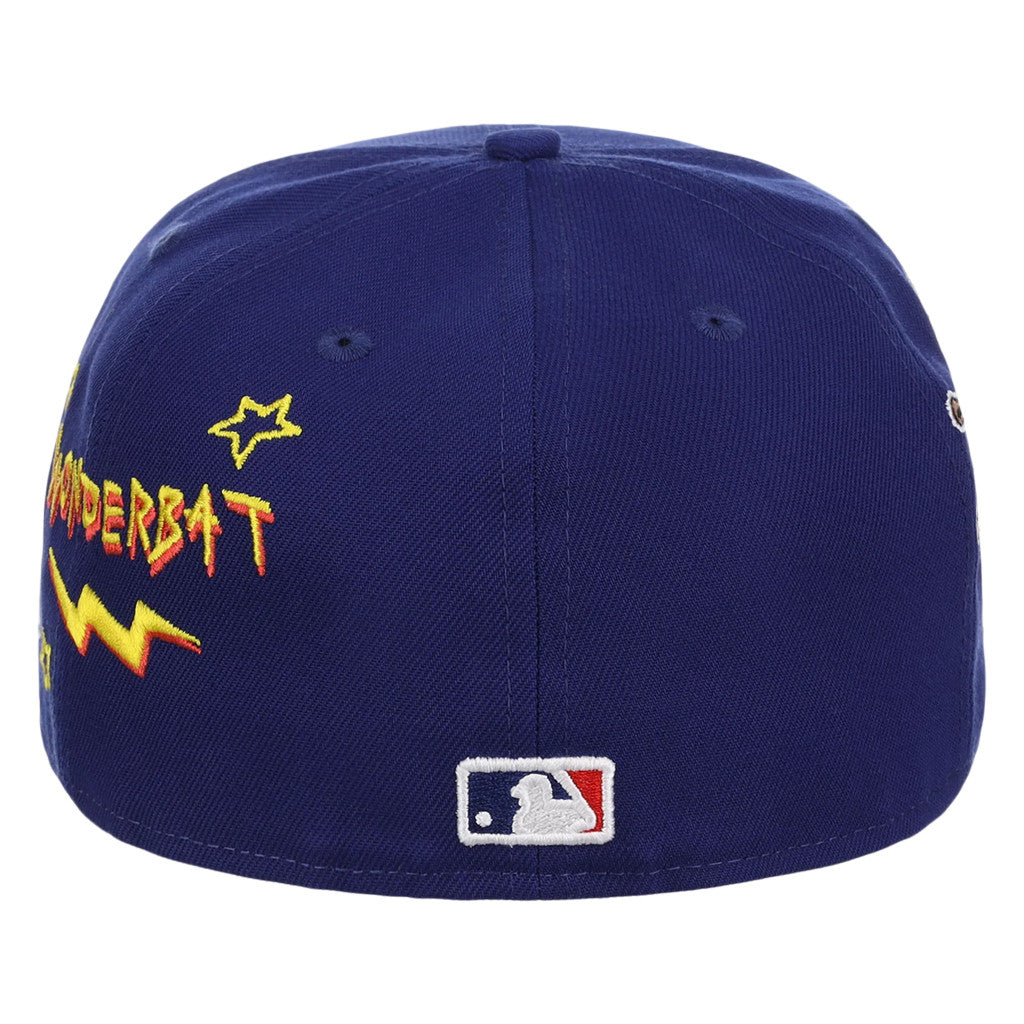 Lids Hat Drop The Simpsons Collection Merch LA Dodgers Simpsons Homer At The Bat Wonderbat Snapback Hat - Merchluma