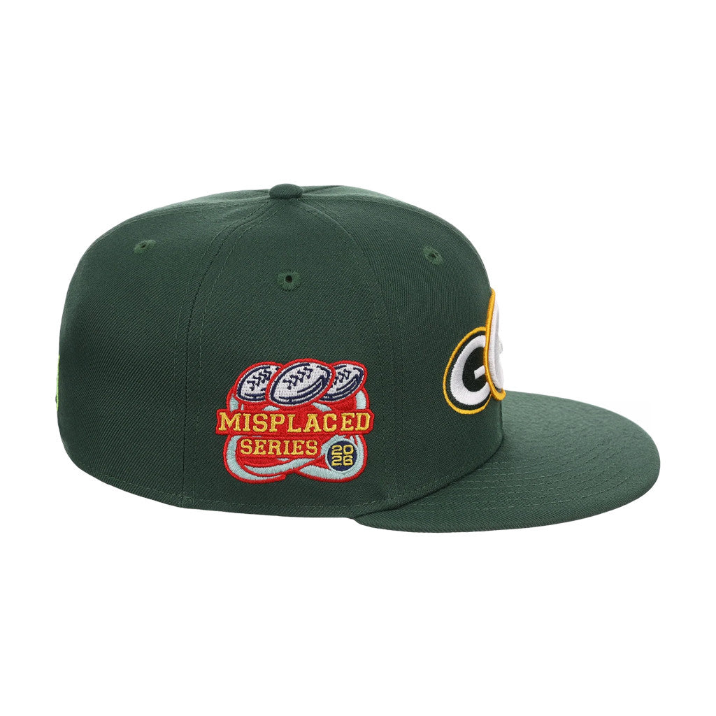 Lids Hat Drop Merch Green Bay Packers John Geiger x Misplaced Series Snapback Hat Embroidered - Merchluma