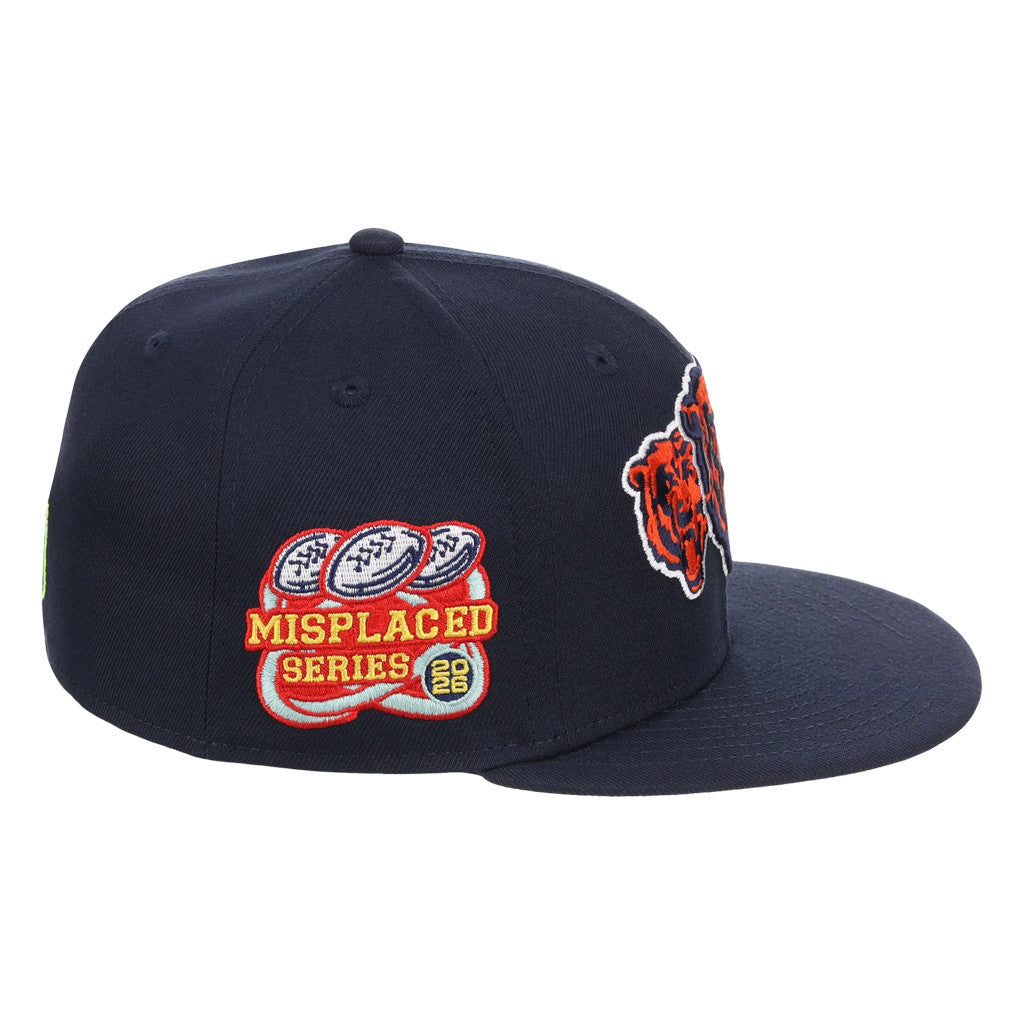 Lids Hat Drop Merch Chicago Bears John Geiger x Misplaced Series Snapback Hat Royal Embroidered - Merchluma