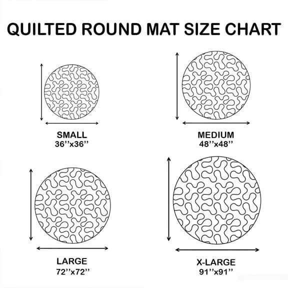 Ghost Merch Let The Shadows Sing Quilted Round Mat Home Floor Decor Gifts For Fans - Merchluma