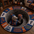 Florida Gators Football Quilted Round Mat Gator Nation Chomp Season Mat Christmas Decor - Merchluma