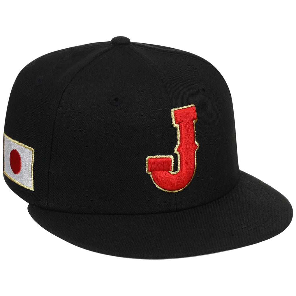 Lids Hat Drop Merch Japan World Baseball Classic Touch of Gold Snapback Hat Embroidered - Merchluma