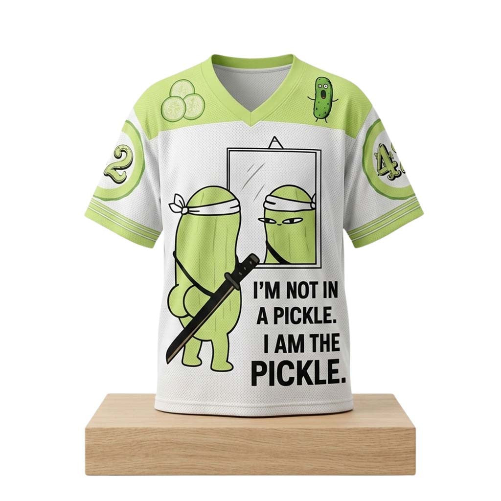 I'm Not In A Pickle I Am The Pickle Jersey Funny Graphic Clothing Gifts For BFF - Merchluma