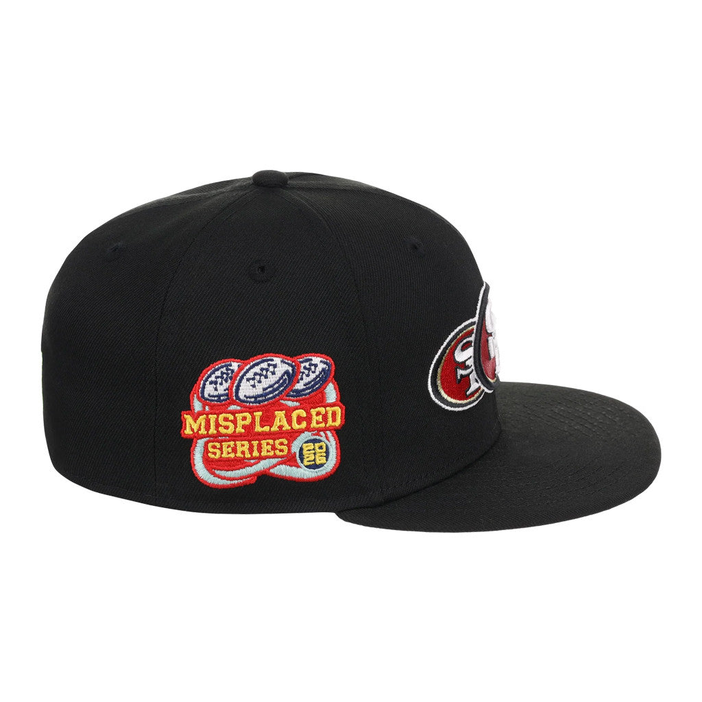 Lids Hat Drop Merch San Francisco 49ers John Geiger x Misplaced Series Snapback Hat Embroidered - Merchluma