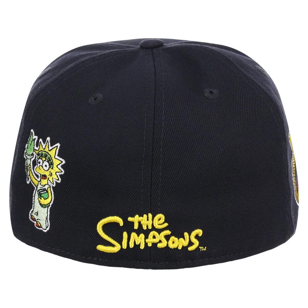 Lids Hat Drop The Simpsons Collection Merch New York Yankees x Simpsons Snapback Hat Embroidered - Merchluma