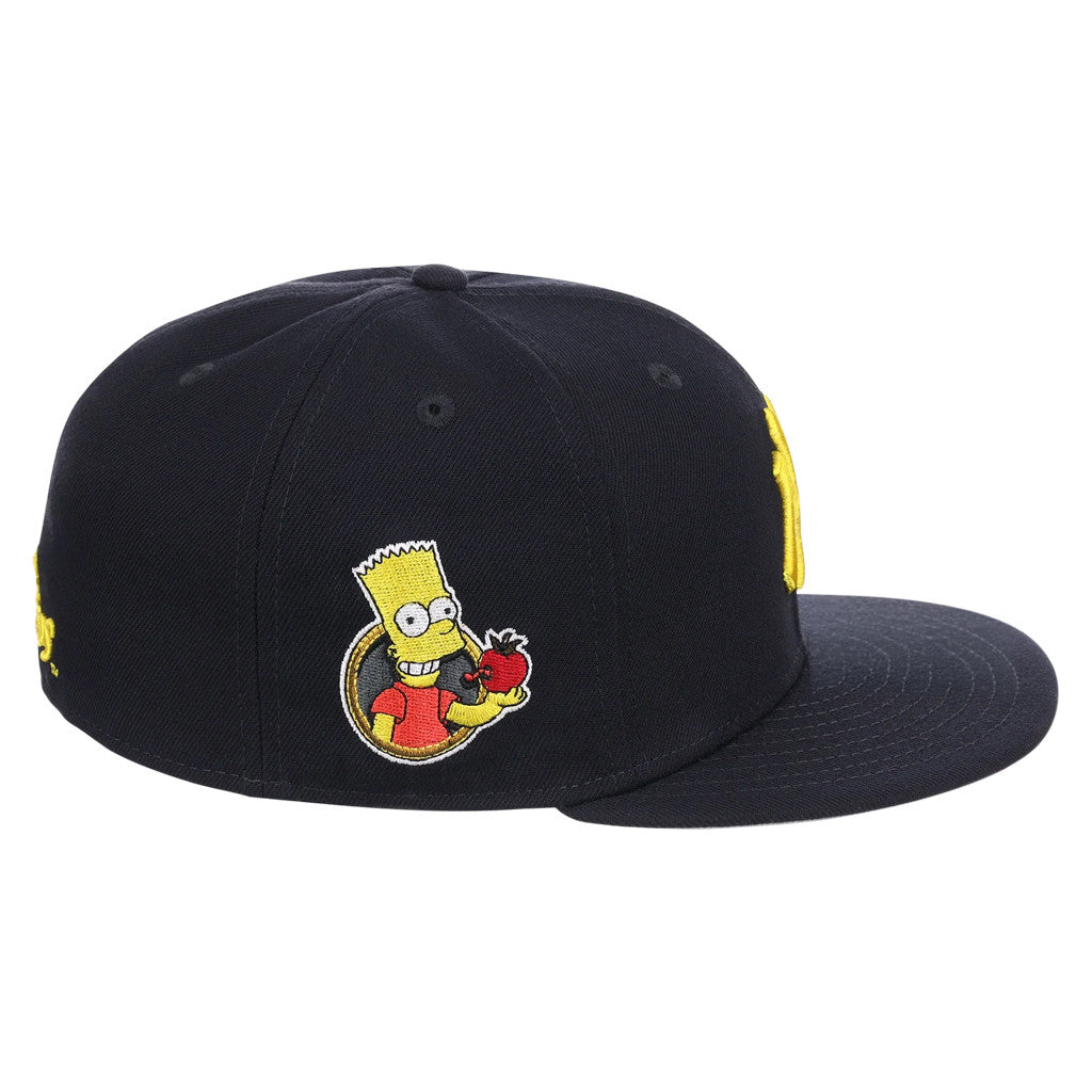 Lids Hat Drop The Simpsons Collection Merch New York Yankees x Simpsons Snapback Hat Embroidered - Merchluma
