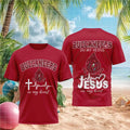 Tampa Bay Buccaneers Jesus In My Heart Cross Shirt Buccaneers Merch Gift For Football Lovers - Merchluma