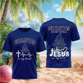 New York Giants Jesus In My Heart Faith Shirt NY Giants Merch Presents For Football Fans - Merchluma