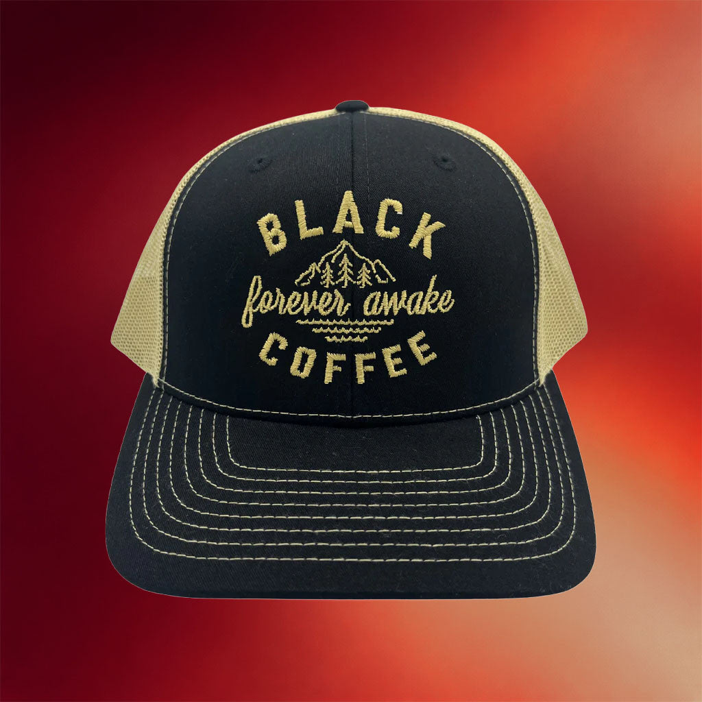 Black Coffee Apparel Merch 2026 Black Coffee Forever Awake Classic Trucker Hat Him Gifts - Merchluma