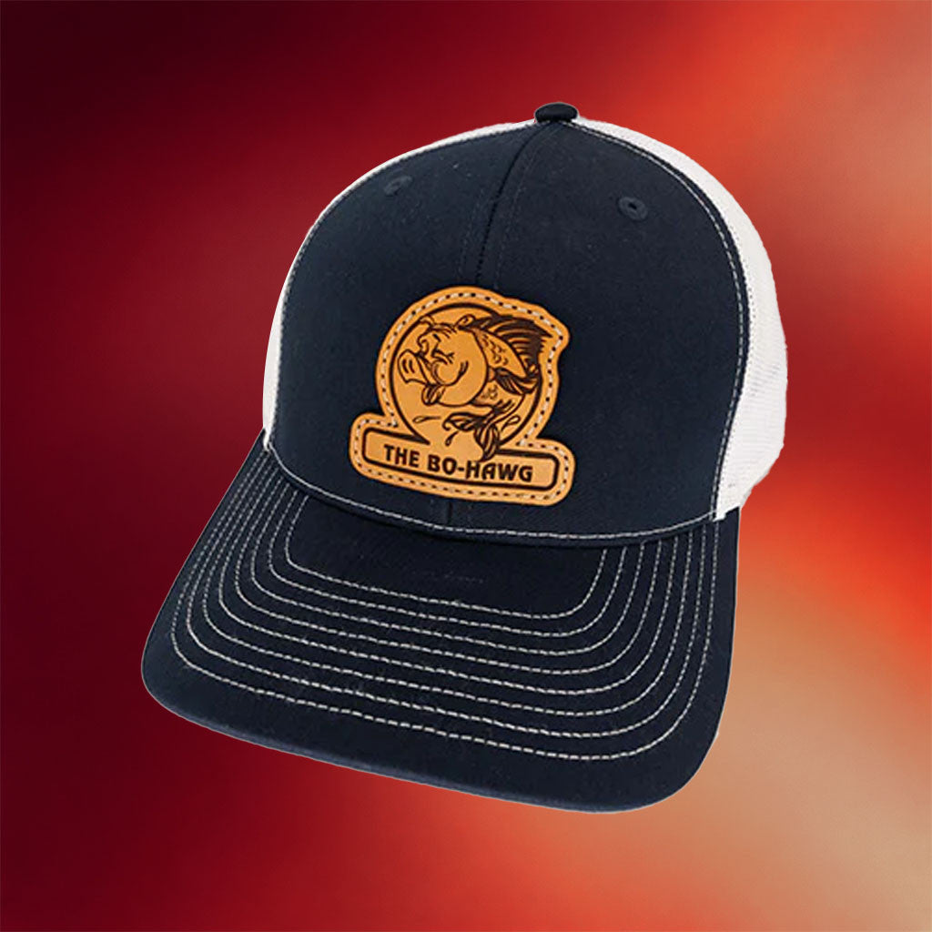 Bo-Hawg Merch Pigmarine Navy Trucker Hat The Bo-Hawg Hat Birthday Ideas For Husband - Merchluma