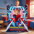 Personalized Amazing Hero Blanket Spiderman Brand New Day Merch Best Gifts For Son - Merchluma