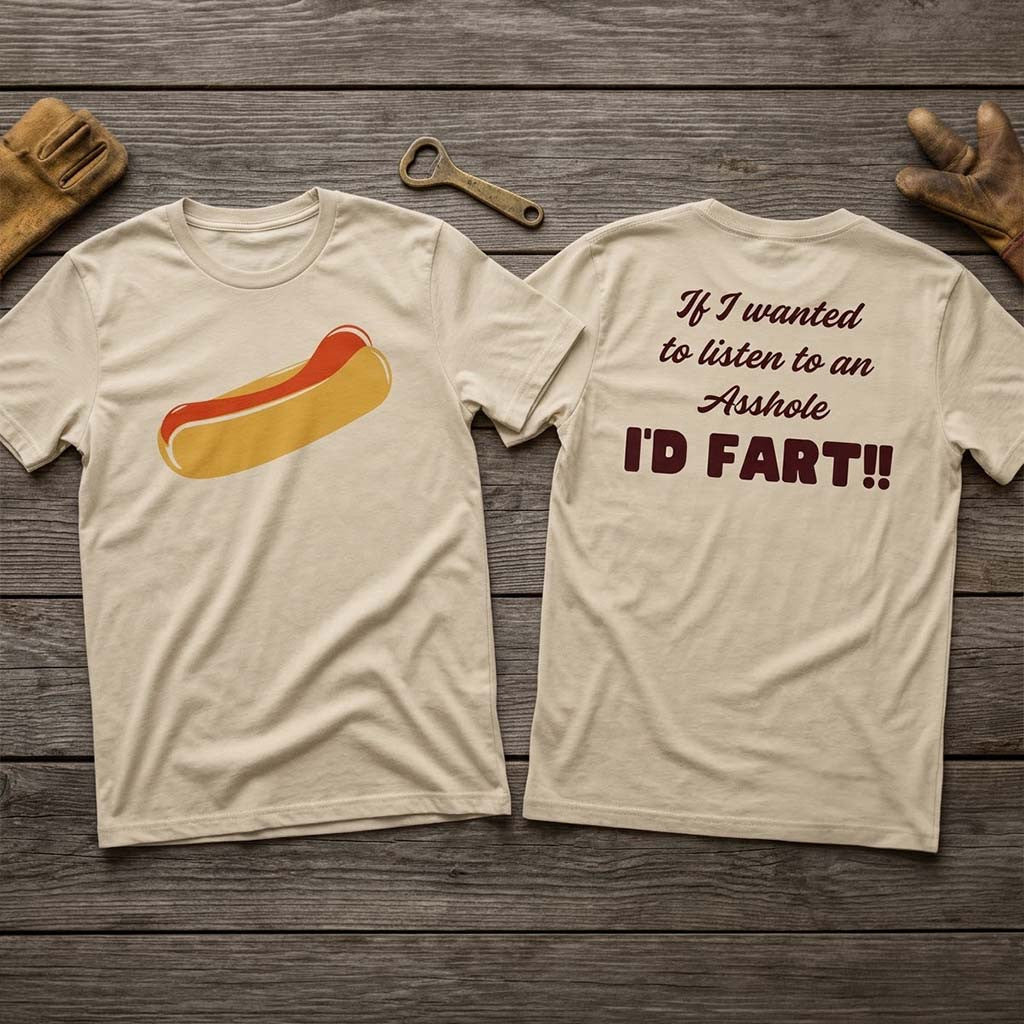 If I Wanted To Listen To An Asshole I'd Fart T-Shirt Funny Captain Spaulding Hot Dog Shirt - Merchluma