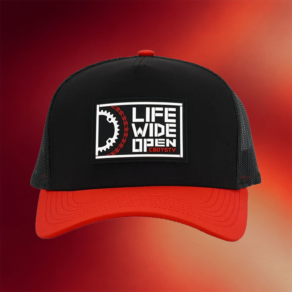 CboysTV Merch 2026 Chain And Sprocket Trucker Hat Life Wide Open Hat Gifts For Friends - Merchluma