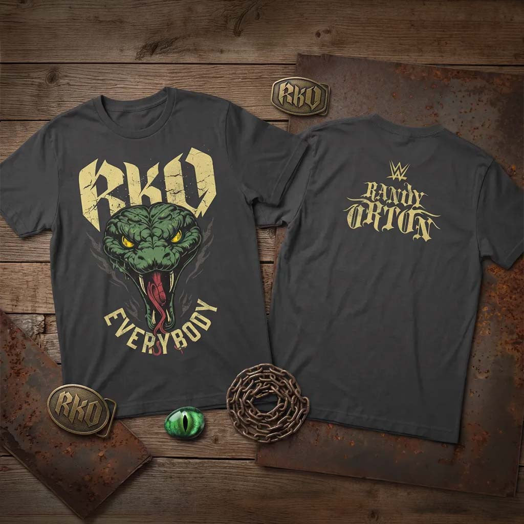 Snake Graphic Randy Orton Summerslam 2026 RKO Everybody WWE T-Shirt Randy Orton Merch - Merchluma