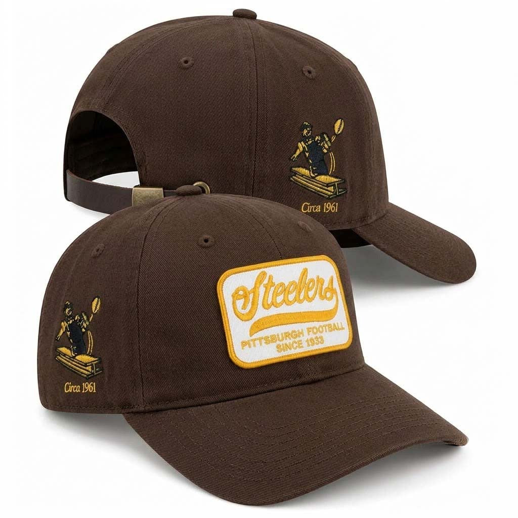 Steelers Pittsburgh Football Since 1933 Hat Embroidered Pittsburgh Steelers Merch Fan Gifts - Merchluma