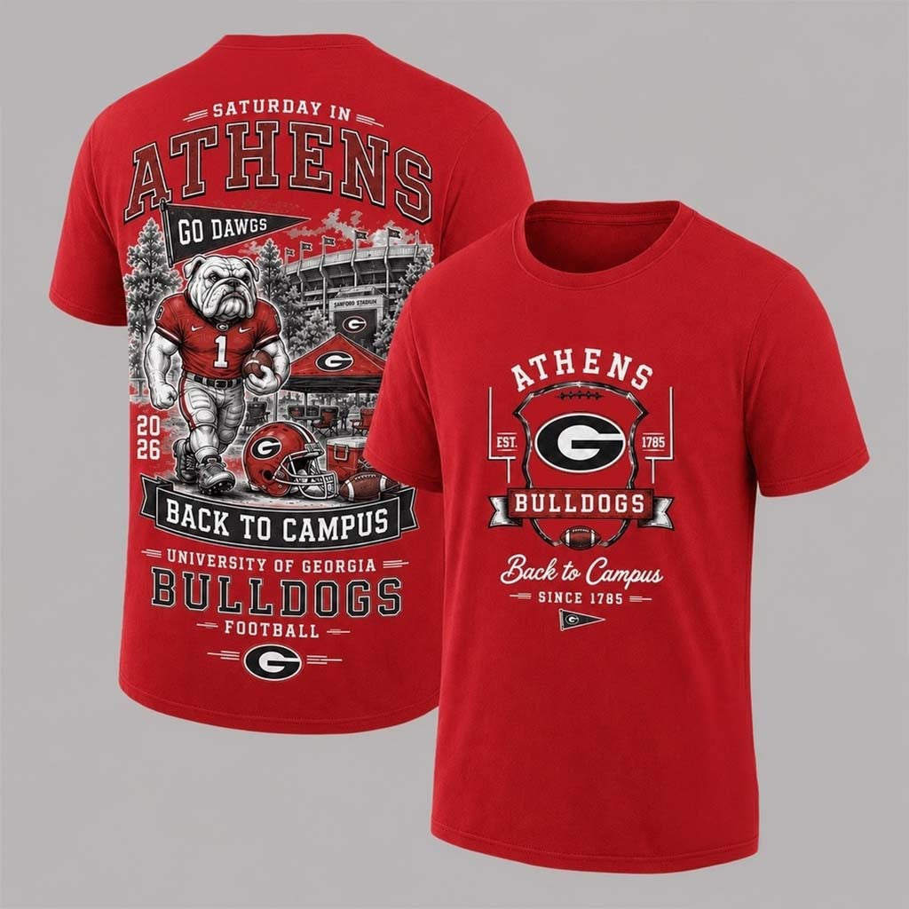 Georgia Bulldogs 2026 Back To Campus T-Shirt Georgia Bulldogs Merch Gift For Football Fans - Merchluma