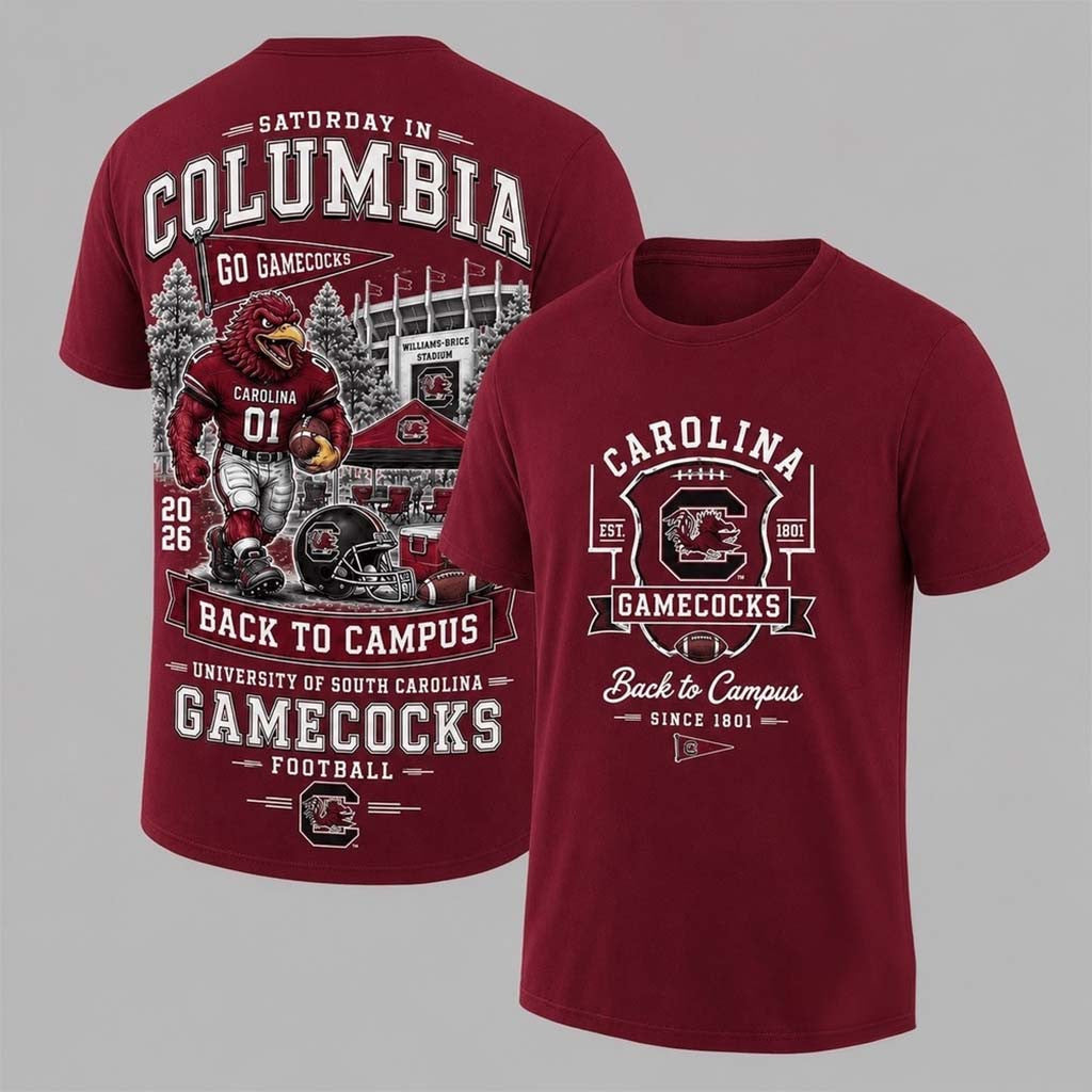 South Carolina Gamecocks 2026 Back To Campus T-Shirt SC Gamecocks Merch Football Themed Gifts - Merchluma