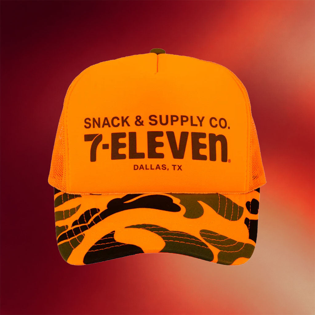 7 Collection Merch 2026 Blaze Camo Trucker Hat 7 Eleven Merch Best Gifts For Him - Merchluma