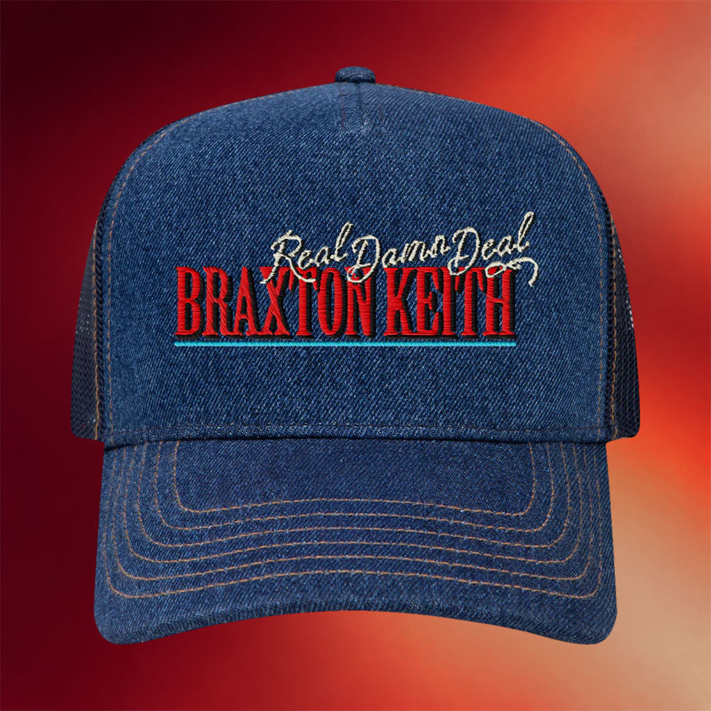 Braxton Keith Merch 2026 Real Damn Deal Trucker Hat Presents For Music Lovers - Merchluma