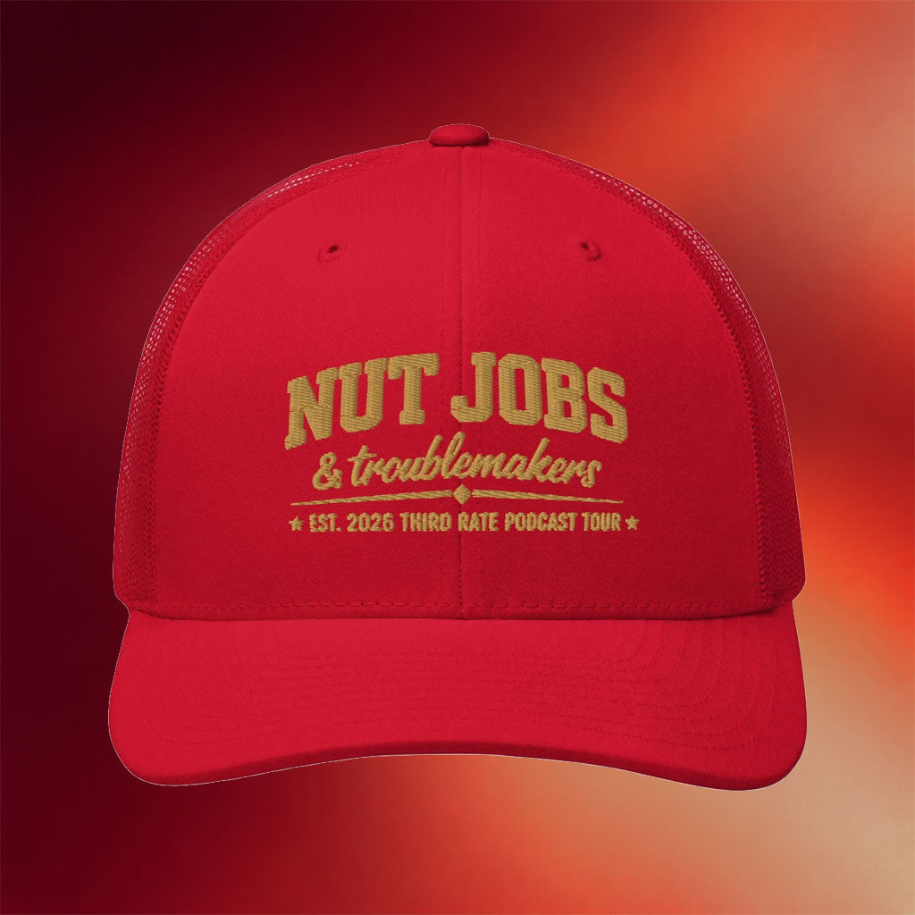 Candace Owens Merch 2026 Nut Job And Troublemakers Trucker Hat Gifts For Podcast Fans - Merchluma