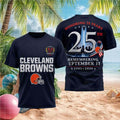 Cleveland Browns 911 25th Anniversary Honoring September 11 Shirt Cleveland Browns Merch 2026 - Merchluma