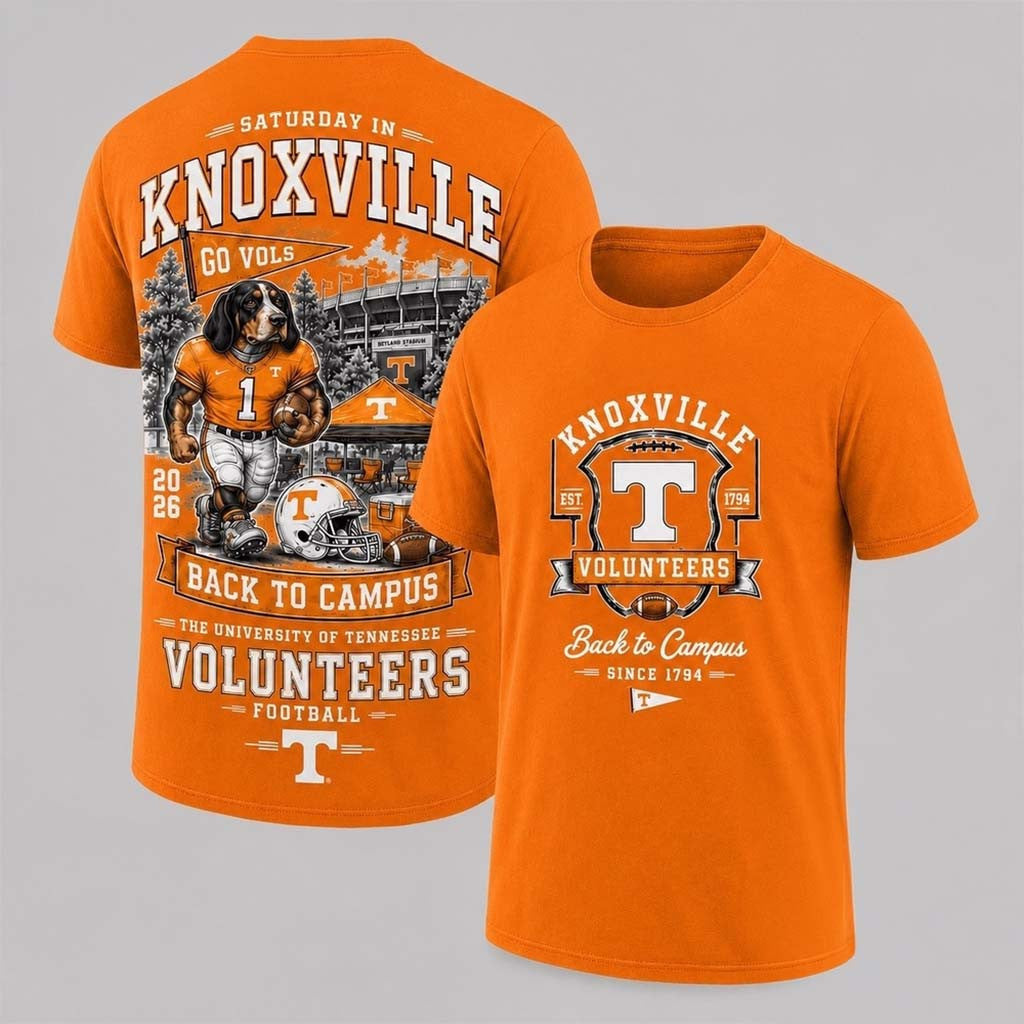 Tennessee Volunteers 2026 Back To Campus T-Shirt Volunteers Merch Gift For Football Fans - Merchluma