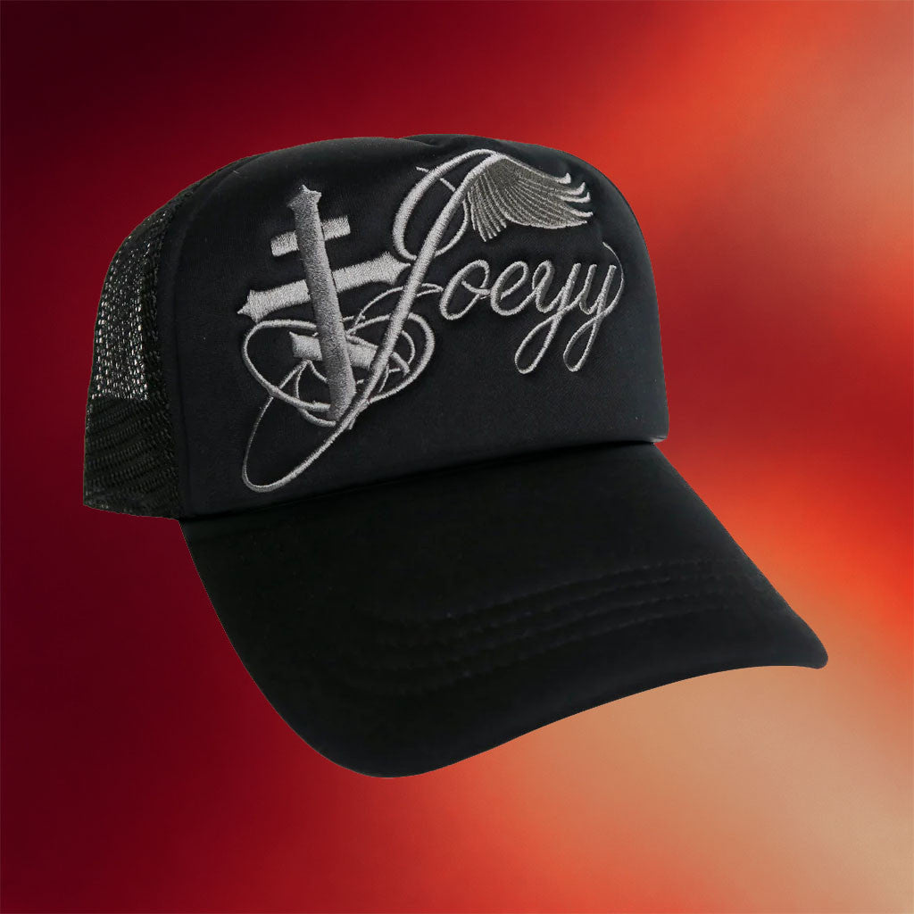 Joeyy Merch 2026 Joeyy Script Trucker Hat Best Gifts For Hip Hop Lovers - Merchluma