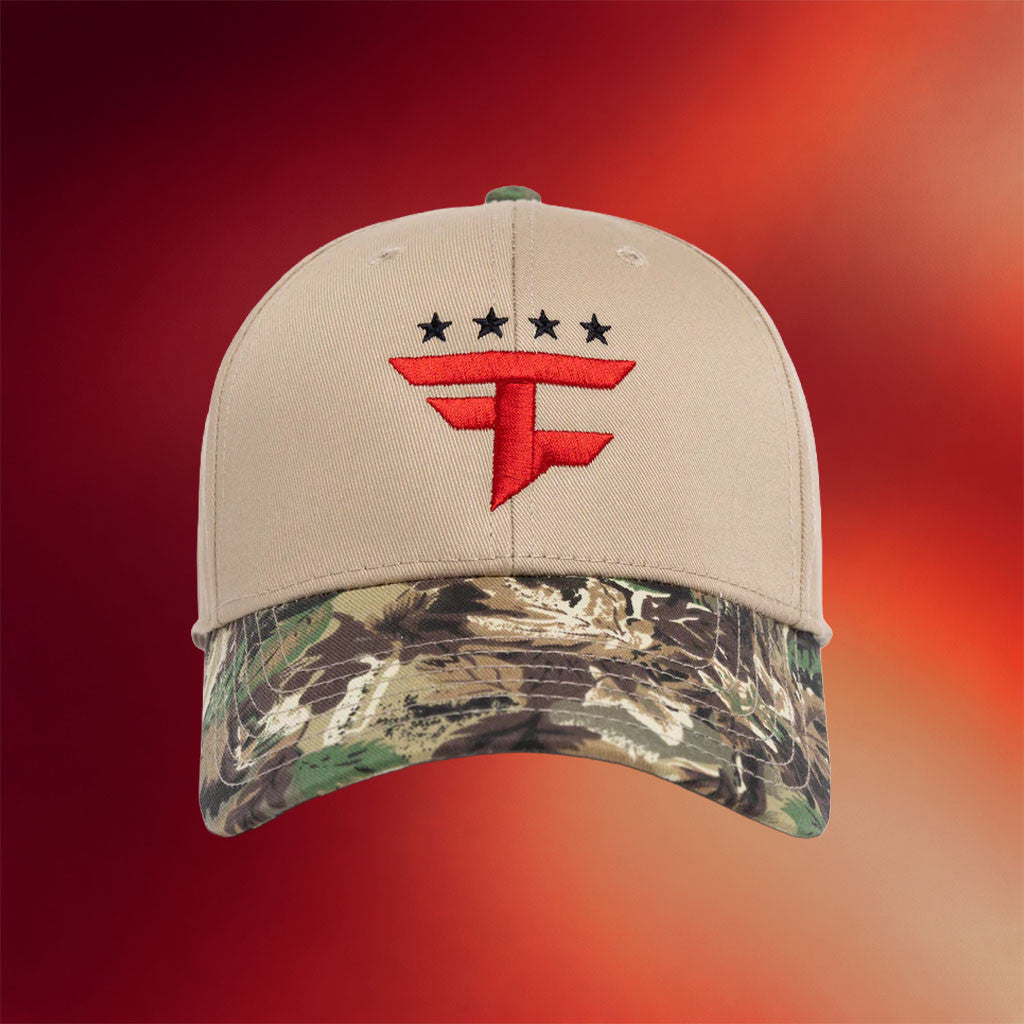 FaZe Pro Shop Merch 2026 Four Star Camo Hat FaZe Cap Unique Gifts For Him - Merchluma