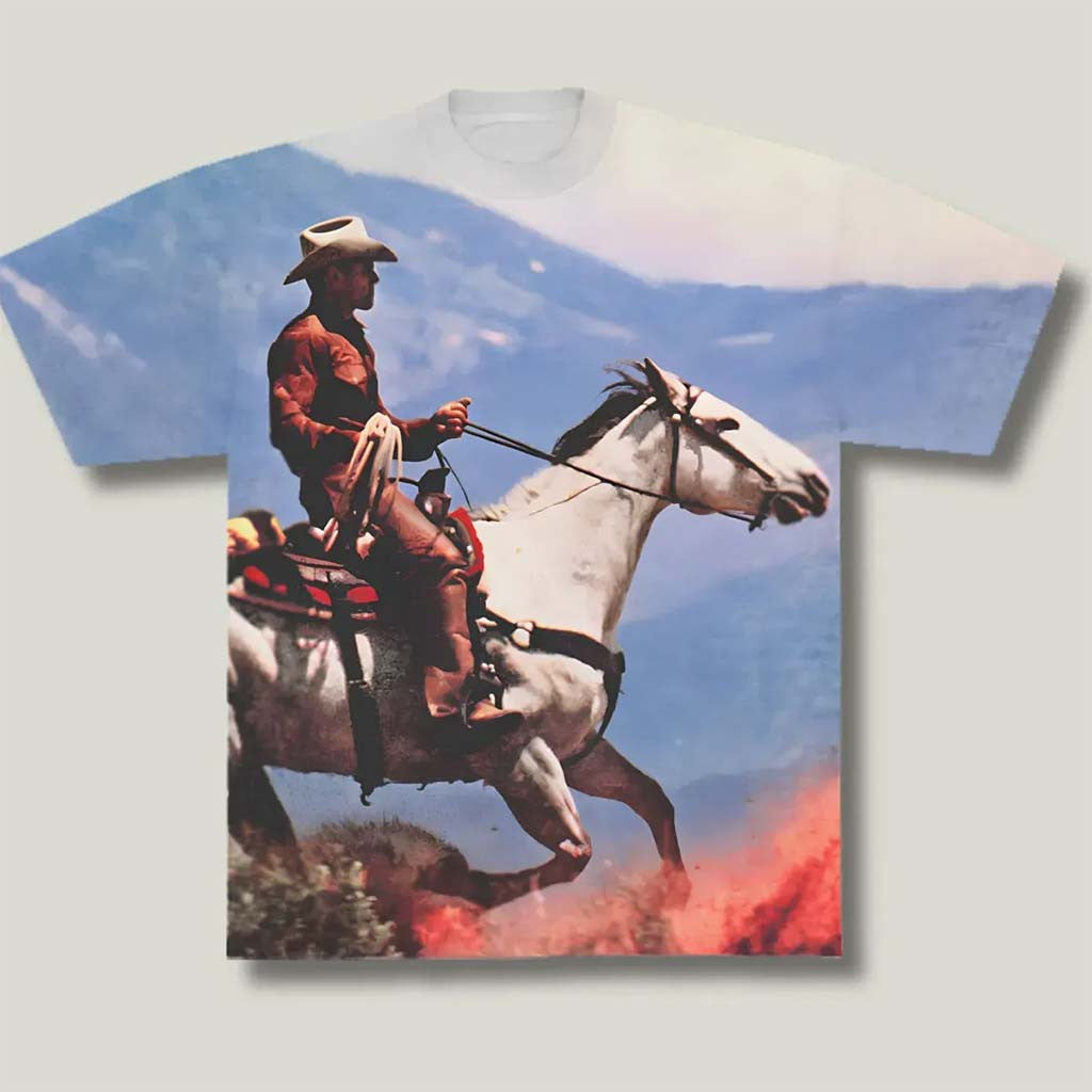 The Strokes Reality Awaits Cowboy Sublimated Album Cover T-Shirt The Strokes Merch Fan Gifts - Merchluma