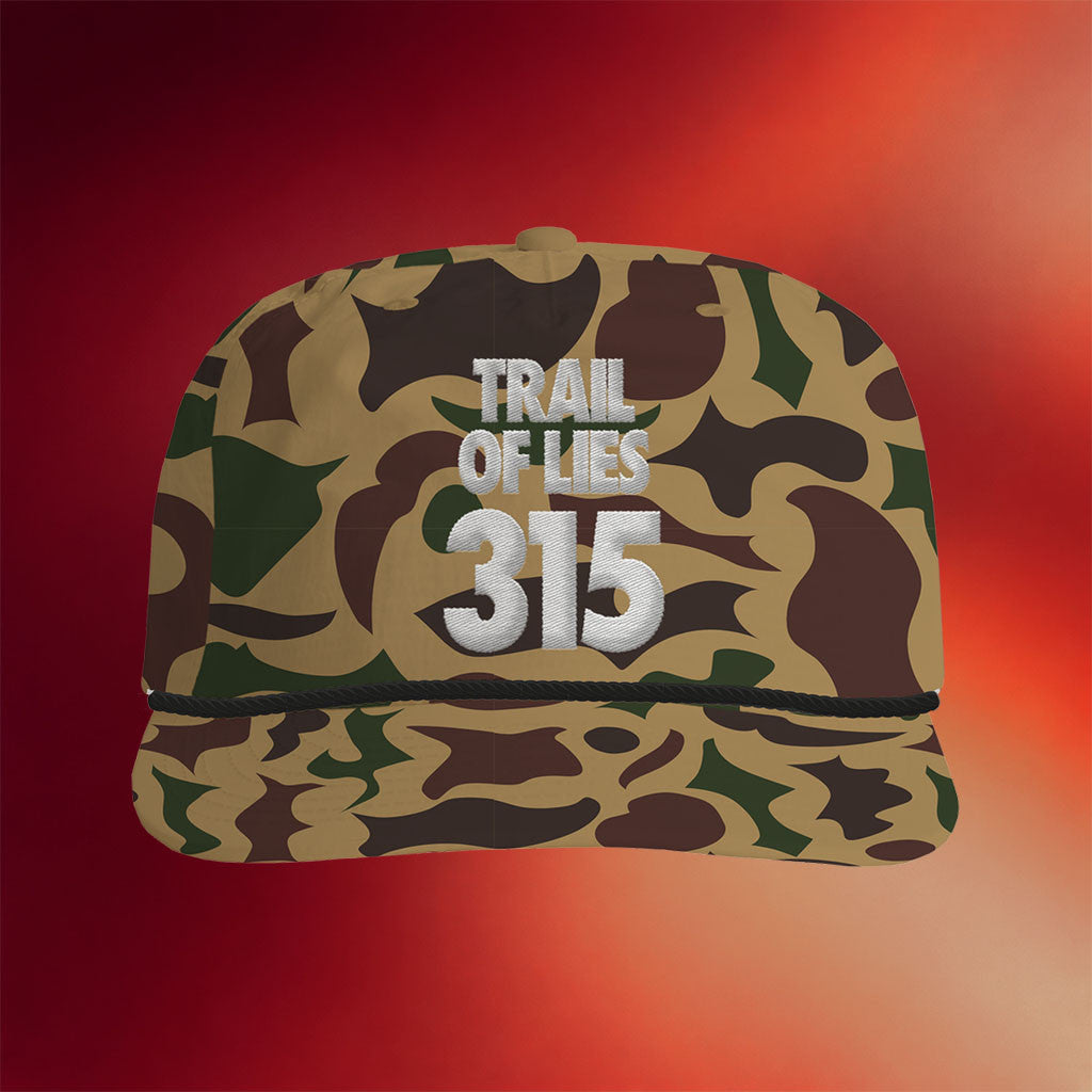 Goldset Merch 2026 Trail Of Lies 315 Rope Duck Camo Hat Embroidered Dad Father's Day Gifts - Merchluma