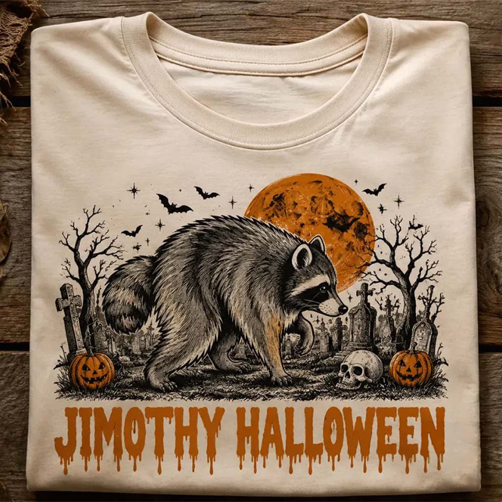 Jimothy Halloween Raccoon T-Shirt Viral Seattle Feral Legend Shirt Halloween Gift Ideas - Merchluma