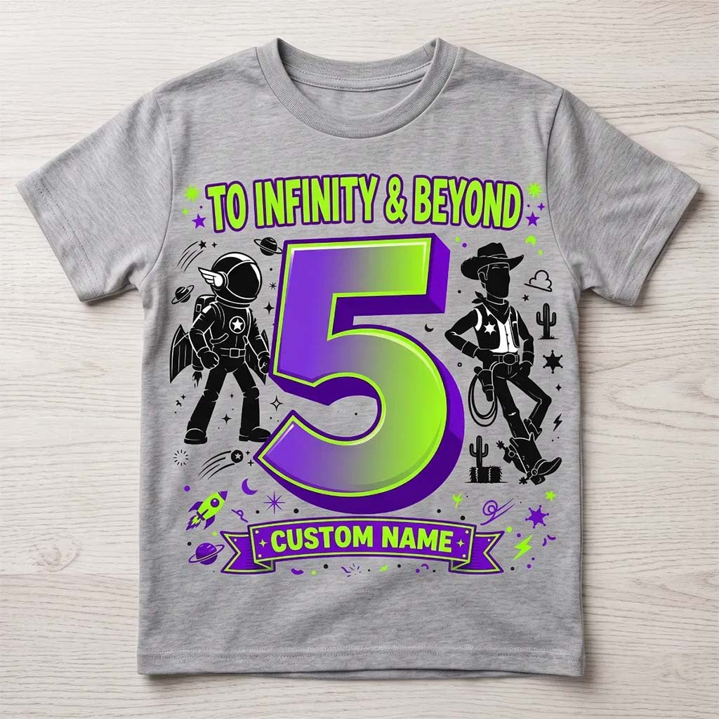 Personalized Toy Story To Infinity And Beyond T-Shirt Best Birthday Gift For Son - Merchluma