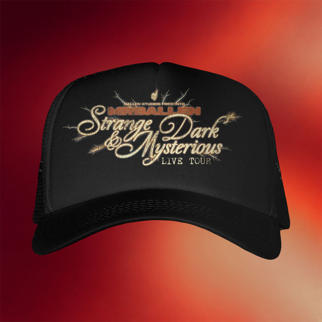 MrBallen Merch Strange Dark And Mysterious Live Tour Trucker Hat Unique Gifts For Fans - Merchluma