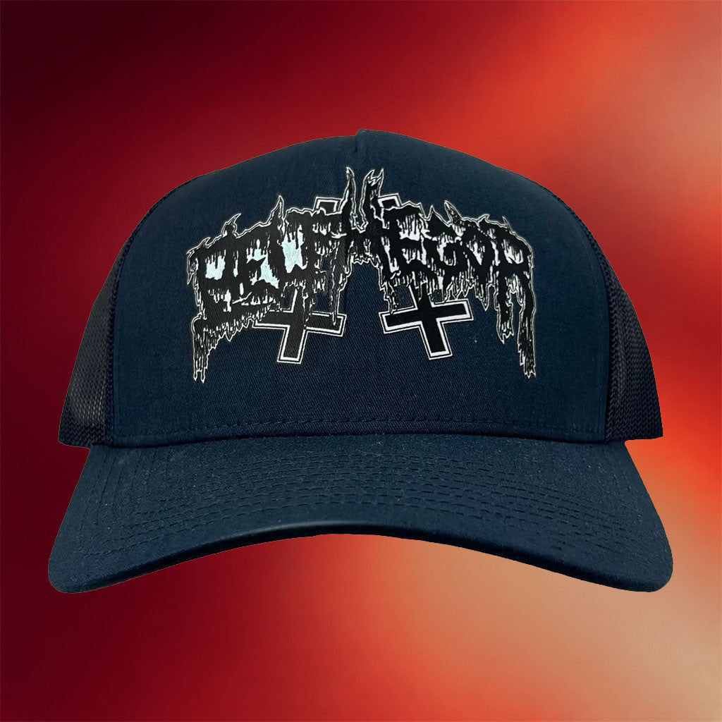Night Shift Merch 2026 Belphegor Logo Trucker Hat Unique Gifts For Brothers - Merchluma