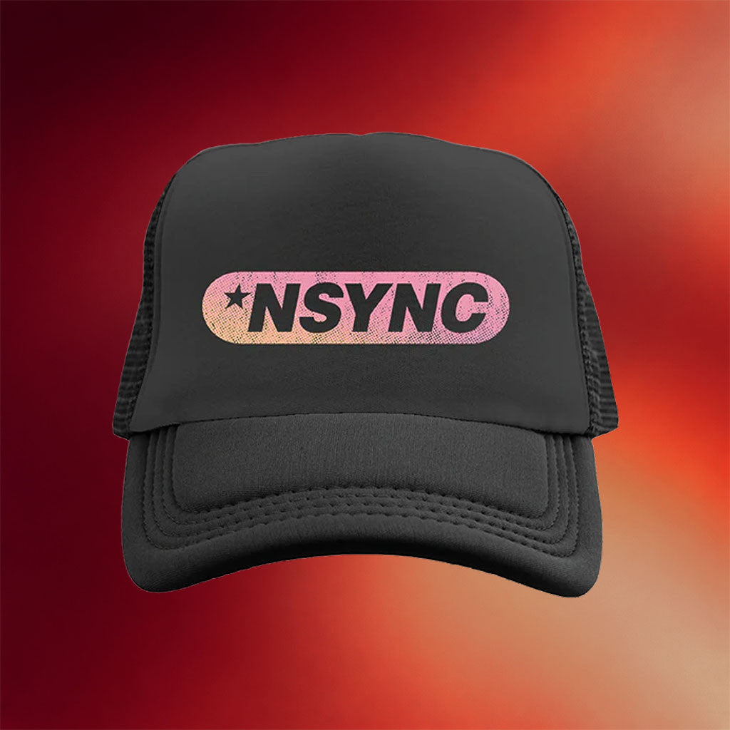 NSYNC Merch 2026 NSYNC Logo Trucker Hat Best Gifts For Pop Band Fans - Merchluma