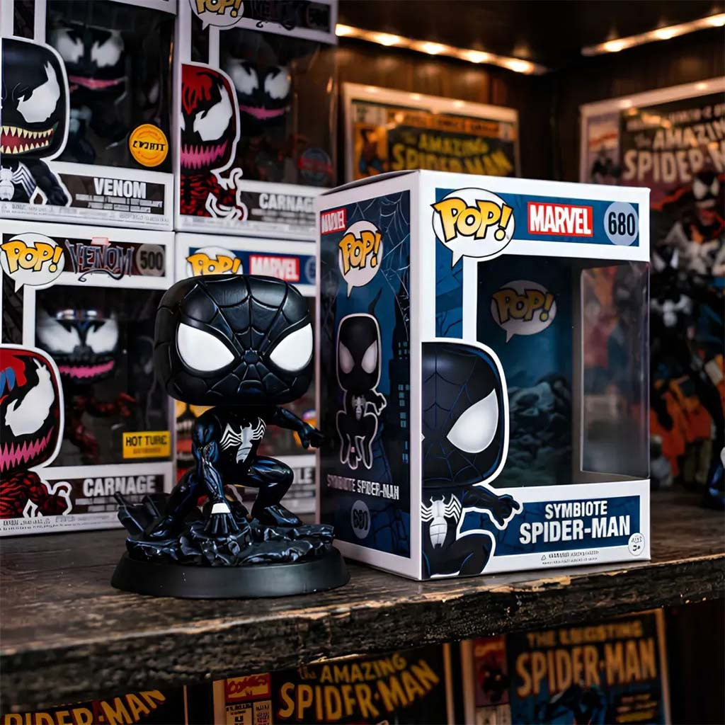 Marvel Funko Pop Symbiote Spider-Man Figure Pop Best Gifts For Movie Lovers - Merchluma