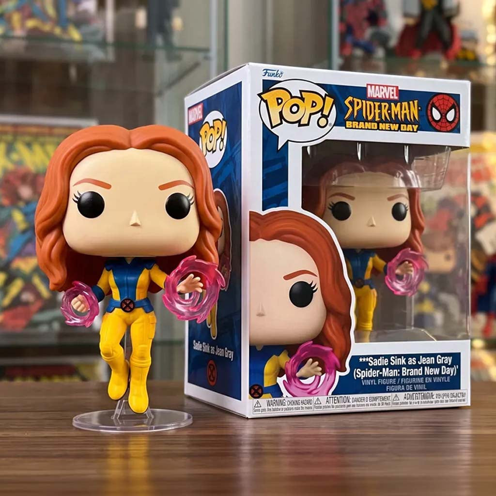 Sadie Sink As Jean Gray Funko Pop Marvel Spider Man Brand New Day 2026 Pop Figure Desk Decor - Merchluma