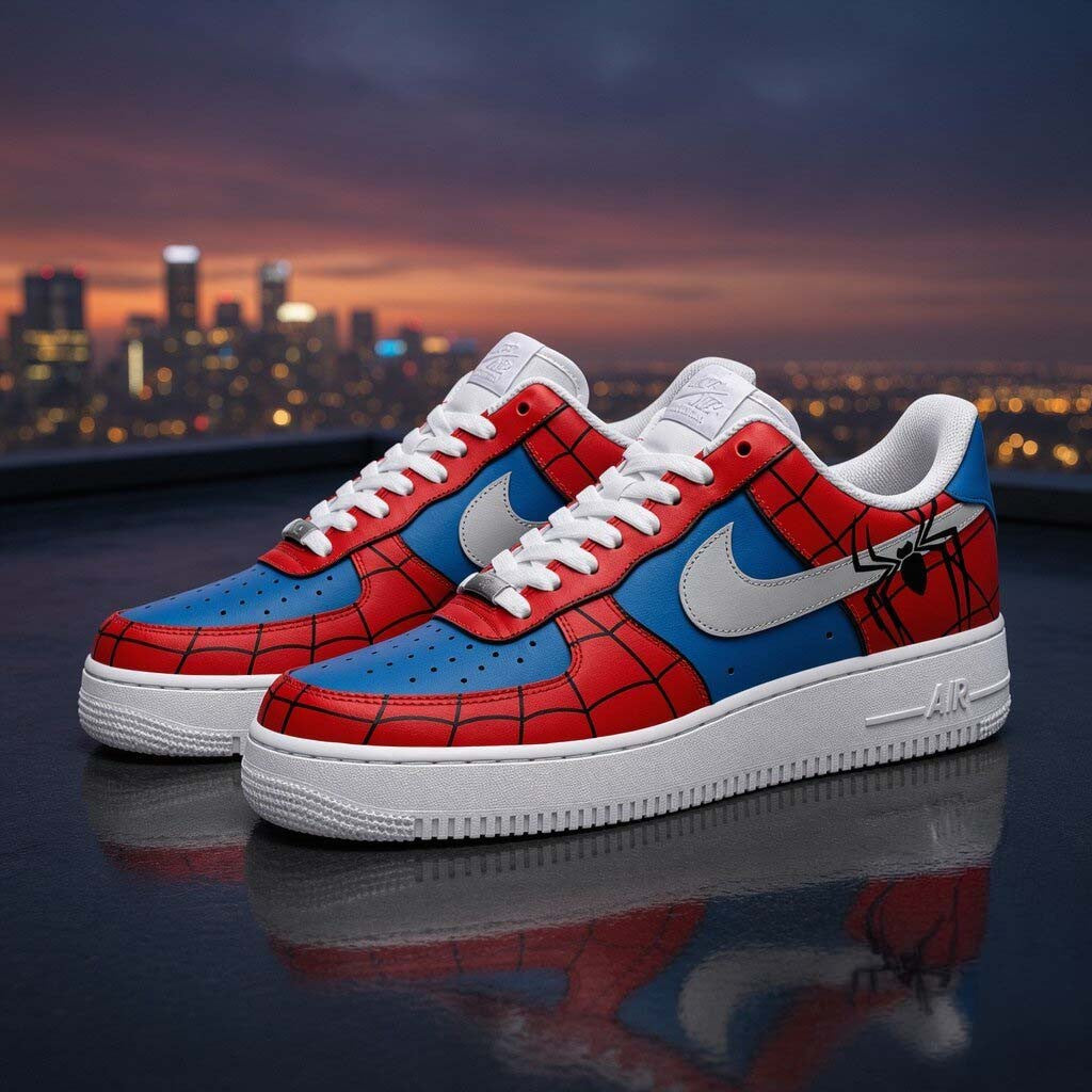 Spider Man Movie Peter 1 Brand New Day Sneakers Spider Man Merch Gift For Marvel Fans - Merchluma