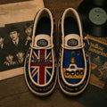 The Beatles Yellow Submarine And Union Jack Loafer Shoes The Beatles Merch Band Fan Gifts - Merchluma