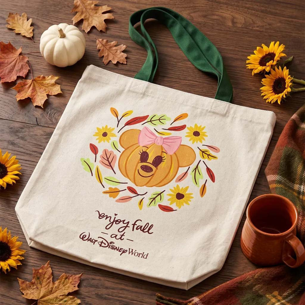 D Parks Starbucks WDW Halloween Enjoy Fall Minnie Pumpkin Tote Bag 2026 Cute Gift For Her - Merchluma