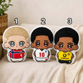 Erling Haaland Jude Bellingham Chibi Soccer Plush Pillow Cute Sofa Decor Gift For Footbal Fans - Merchluma