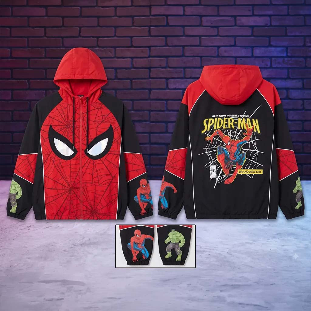 Marvel Spider-Man Brand New Day 2026 Graphic Zip Hoodie With Hulk Spider-Man Merch Son Gifts - Merchluma