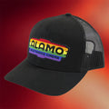 Alamo Drafthouse Merch Alamo Drafthouse Pride Logo Trucker Hat Embroidered Gifts For Him Her - Merchluma