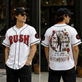 New York RUSH Fifty Something Tour 2026 Baseball Jersey At The Garden RUSH Band Merch - Merchluma
